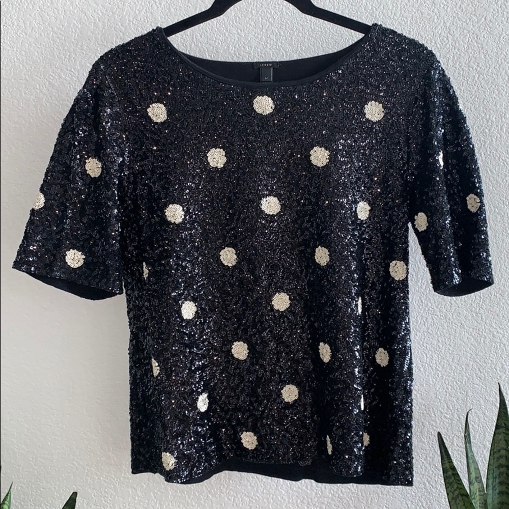 J.Crew sequin top